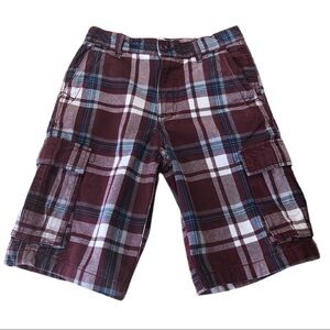 Cherokee Boy’s Plaid Cargo Shorts